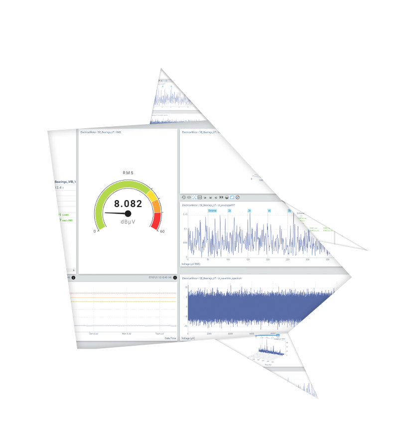 Vigilant InSights Vigilant InSights software platform providing real-time vibration and ultrasound analytics via Ethernet, OPC, and Modbus TCP integration.