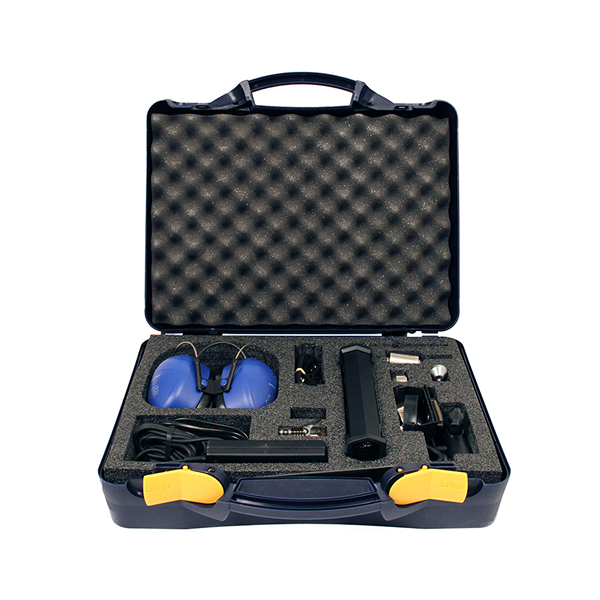 SDT LUBExpert complete kit with headset, sensors and accessories in carrying case.