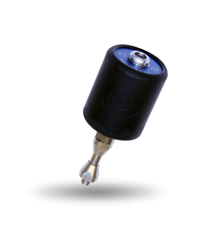 The LUBESense sensor used with SDT LUBExpert for collecting precise ultrasound lubrication data during maintenance tasks.