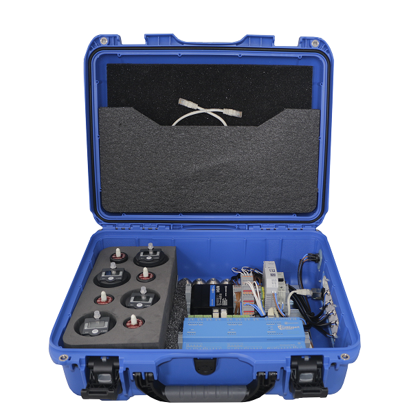 LUBExpert ON-GUARD Field Kit Portable LUBExpert ON-GUARD kit containing sensors, wiring modules, and lubrication control components.