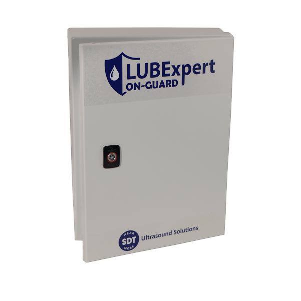 LUBExpert ON-GUARD Enclosure The SDT LUBExpert ON-GUARD enclosure for continuous ultrasound-guided automatic lubrication and bearing monitoring.