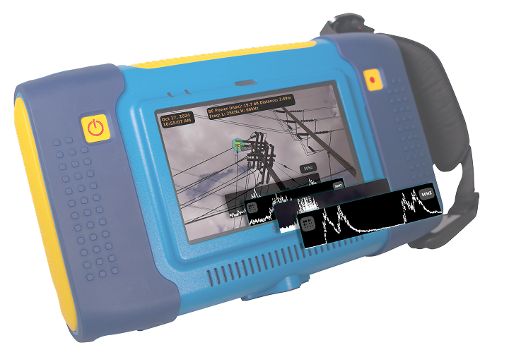 SonaVu+ On-Board Diagnostics SonaVu+ performing phase-resolved partial discharge analysis for high-frequency ultrasound diagnostics.