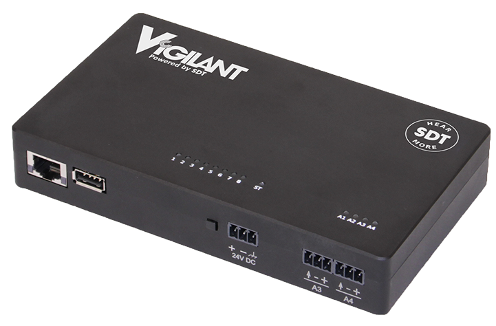 Vigilant Monitoring Module The SDT Vigilant monitoring module for continuous real-time asset health tracking using ultrasound and vibration sensors