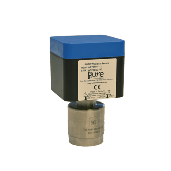 Wi-care Pure wireless vibration sensor for condition monitoring.