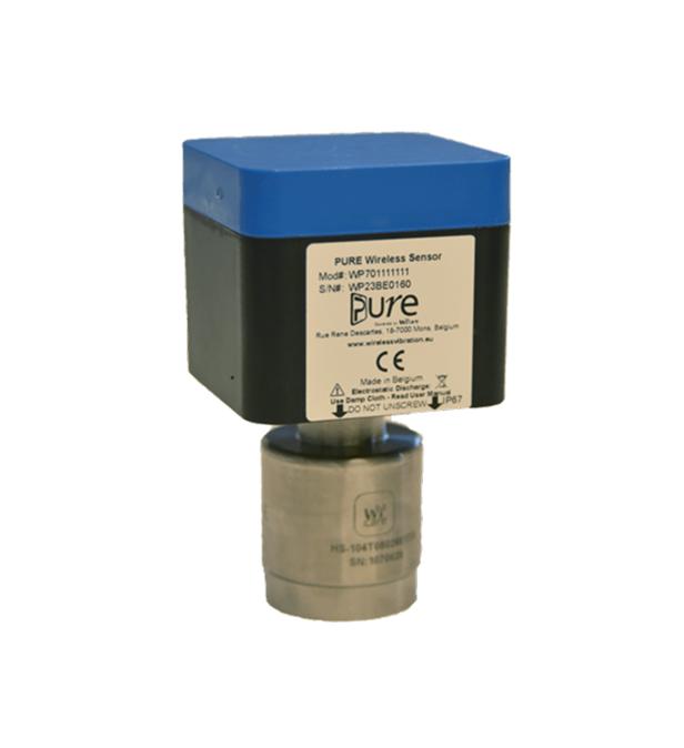 Wi-care Pure wireless vibration sensor for condition monitoring.